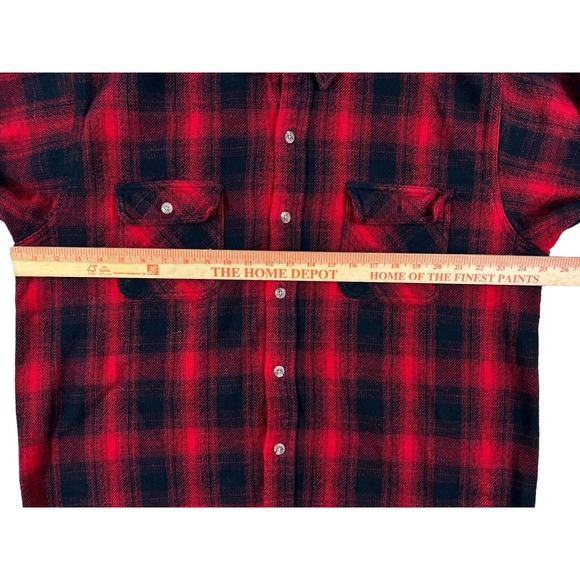 Field & Stream Men Red Black Flannel‎ Shirt Sz XXL Tall - Picture 3 of 6
